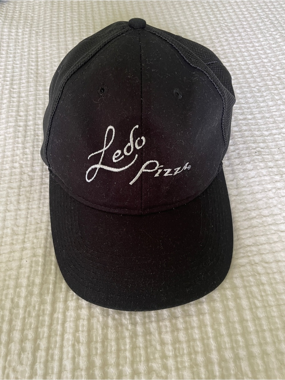 Ledo Pizza Novelty Fahrenheit Black Trucker Hat